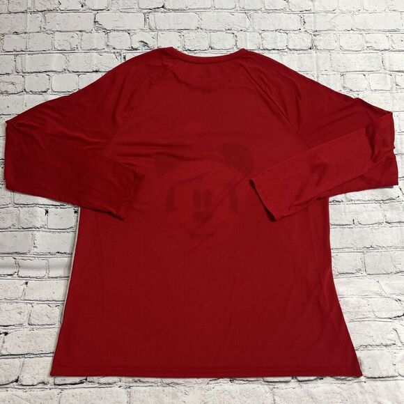 Disney Mickey Mouse Christmas Pajama Top Men’s‎ Size LG Santa Hat - Picture 6 of 6